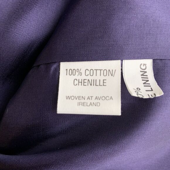 Avoca Coat Women's X-Large Chenille Teal Blue Checked Lined Made In Ireland - Picture 5 of 7